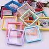 10-Pack Acrylic PE Film Floating Jewelry Display Stand Multi-Color Art Style Holder