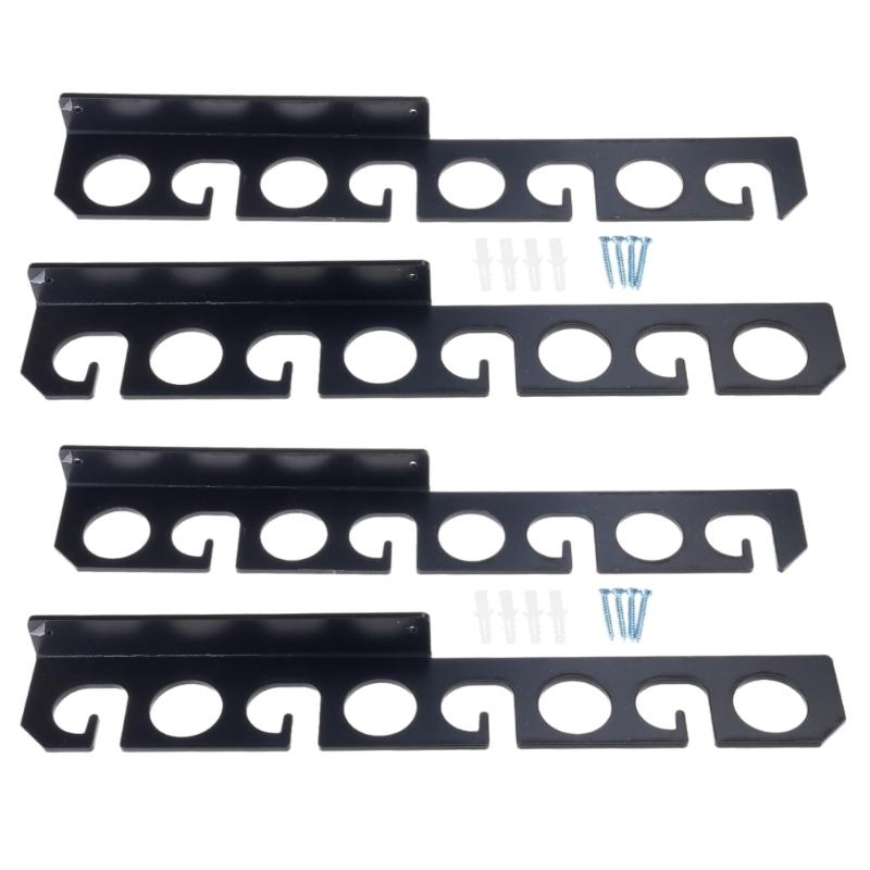 Multiple Rod Holder Wall Mounted Organizers Durable Acrylic Structure with Anti Slip Features for Fishing Enthusiasts