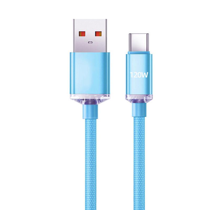 Jingyao 120W Super Fast Charge Type-C Cable for Huawei, Honor, Vivo, Oppo, Xiaomi 6A