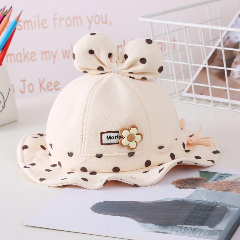 Adjustable Thickened Baby Girl's Fisherman Hat for Spring & Autumn