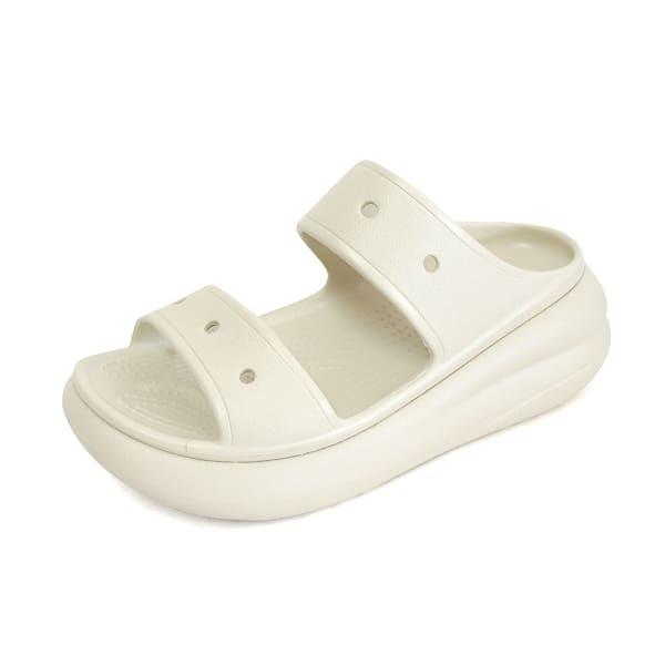 CrocS CruSh Women S Platform Clog Tall SandalS SlipperS Bone Beige 207670 2y2