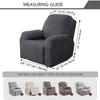 4-teiliger Stretch-Liegesessel-Überzug Jacquard-Liegesesselbezüge mit Seitentasche Rutschfest 1-Sitzer Sofa Möbelprotektoren
