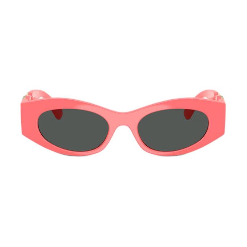 Versace Temple brand logo Injection metal Cat eye sunglasses Women's pink 25537529 O4480U-O55318751_RTU_TU_ONUL-Pink F
