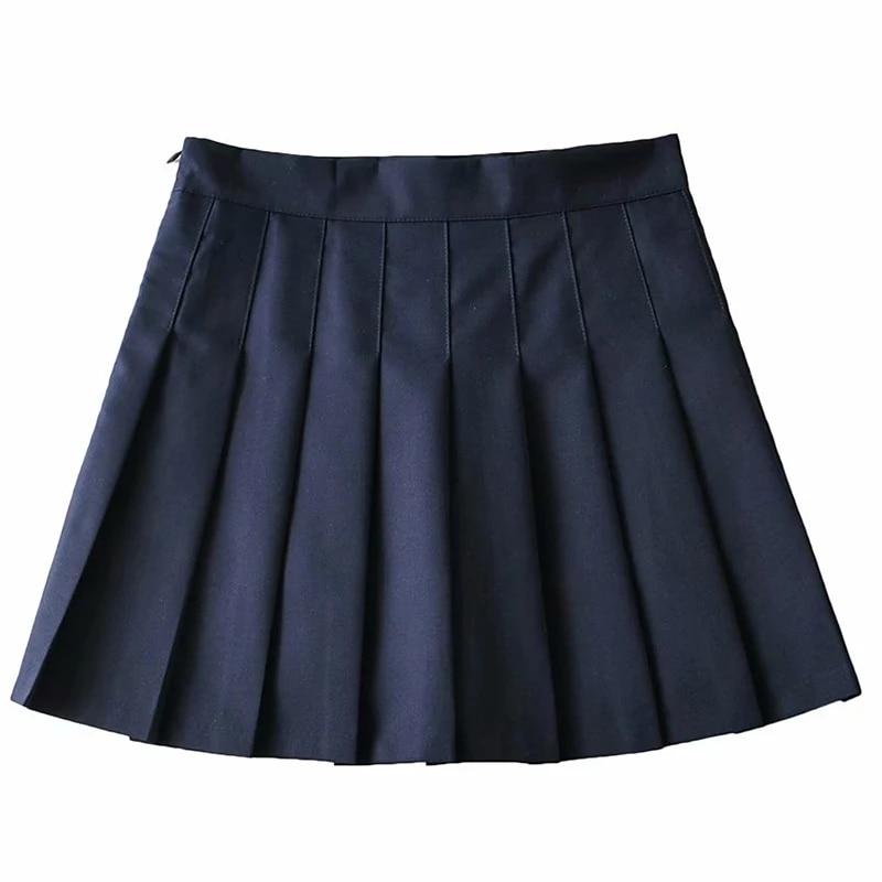 Korean White Skirt Shorts Women High Waist Sexy Mini Skirts Female Spring Summer Pleated Kawaii Skirt For School Girl JK Uniform