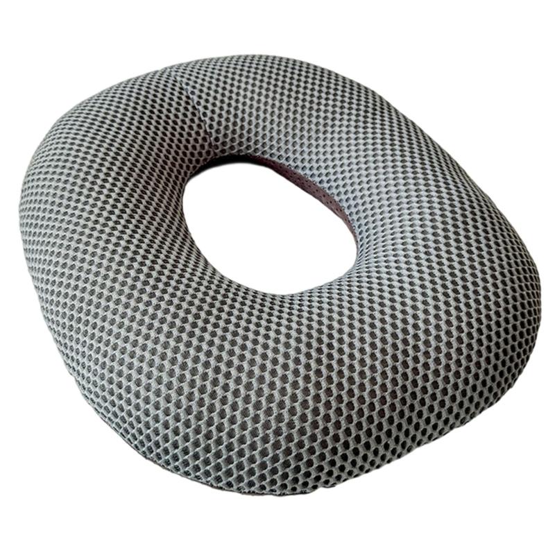 

Портативная легкая подушка на сиденье для путешествий, офиса и дома с дышащей эргономичной конструкцией для комфортного сидения серый