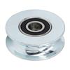U Groove Bearing Pulley Alloy Steel Guide Wheel for Sliding Gate Hanging Projects 64mm Outer Diameter 15mm Center Hole