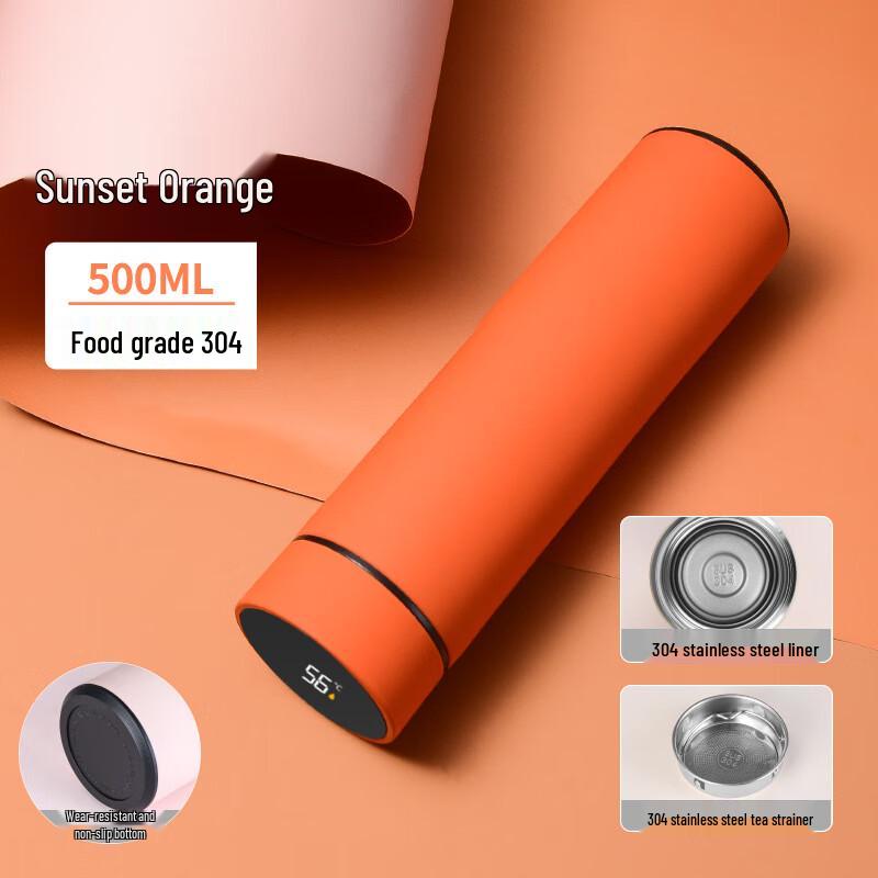 Portable Tea Infuser Thermos with Replaceable Battery