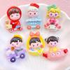 6/12Pcs New Cute Cartoon Little Boy, Girl Riding a Bike Series Flat Back Ornament Jewelry Bows Accessories