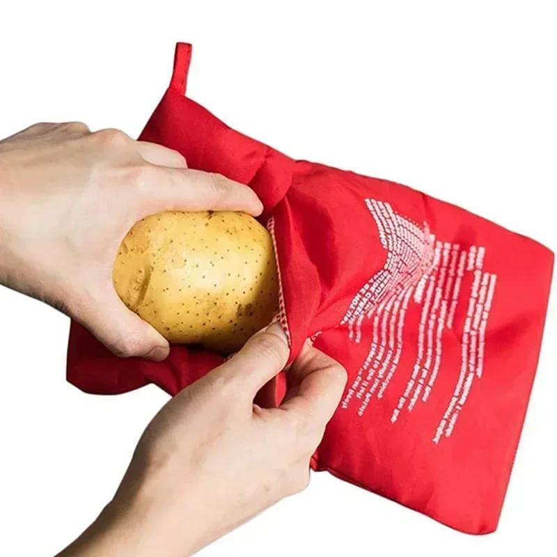 1Pcs Microwave Oven Potato Cooker Bag Baked Potato Reusable Microwave Cooking Potato Quick Fast Kitchen Accessories Kitchen Tool