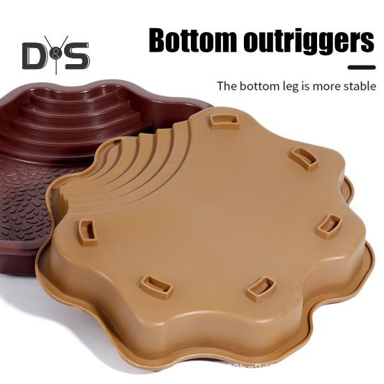 Reptile Bathing Pool Large Tortoise Feeding Dish Water Bowl with Ramp Aquarium Ornament for Lizard Gecko Snake Turtle Bearded Dragon