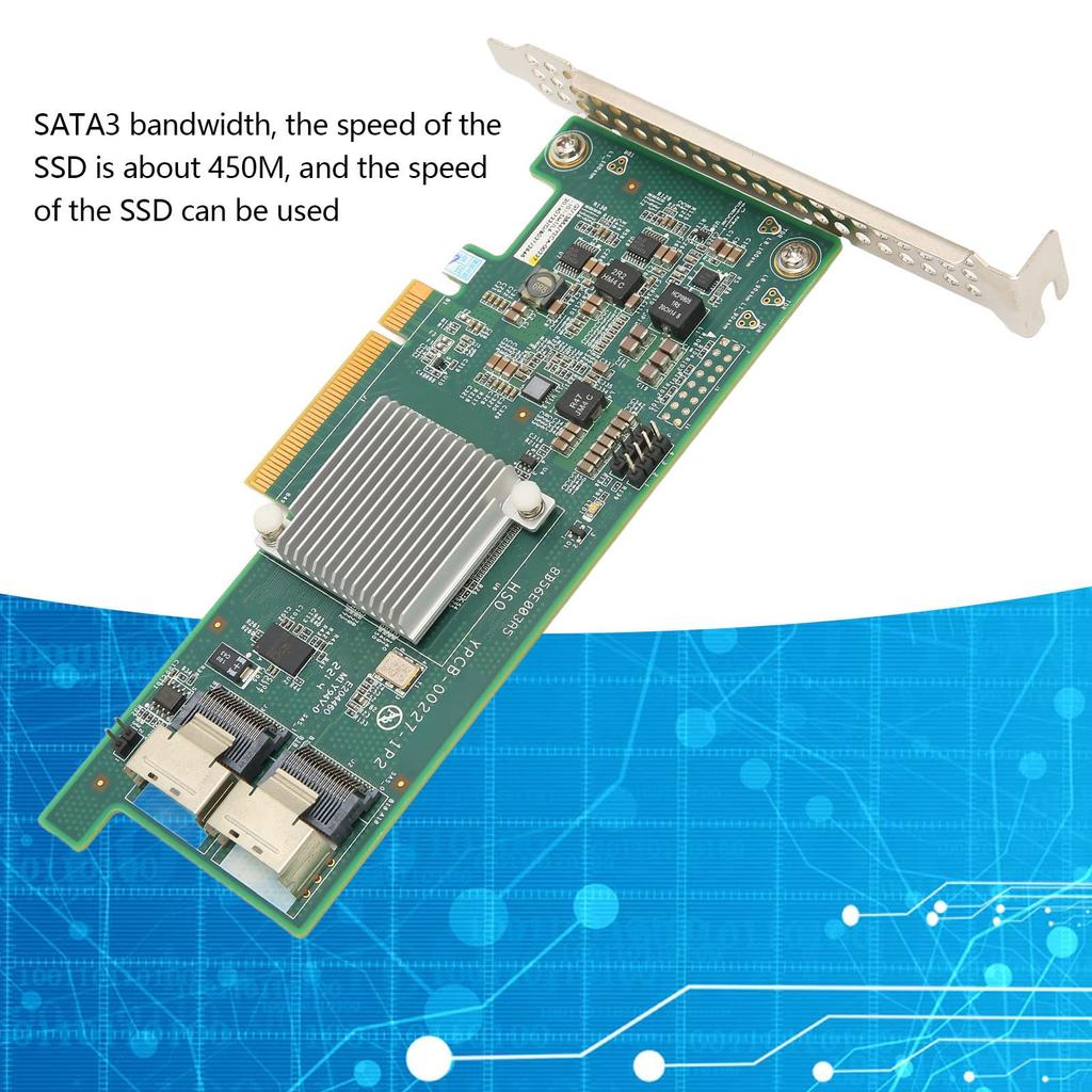 PCI E X8 Array Card SAS2308 6G 2 SAS Mini Support 16T Data Wide SATA3 Exquisite Craftsmanship Interface, Disk, Protection, Application, Bandwidth,