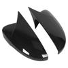 2pcs Door Rearview Mirror Cover Left Right ABS Wearproof Sturdy Replacement for Octavia 15‑20Carbon Fiber