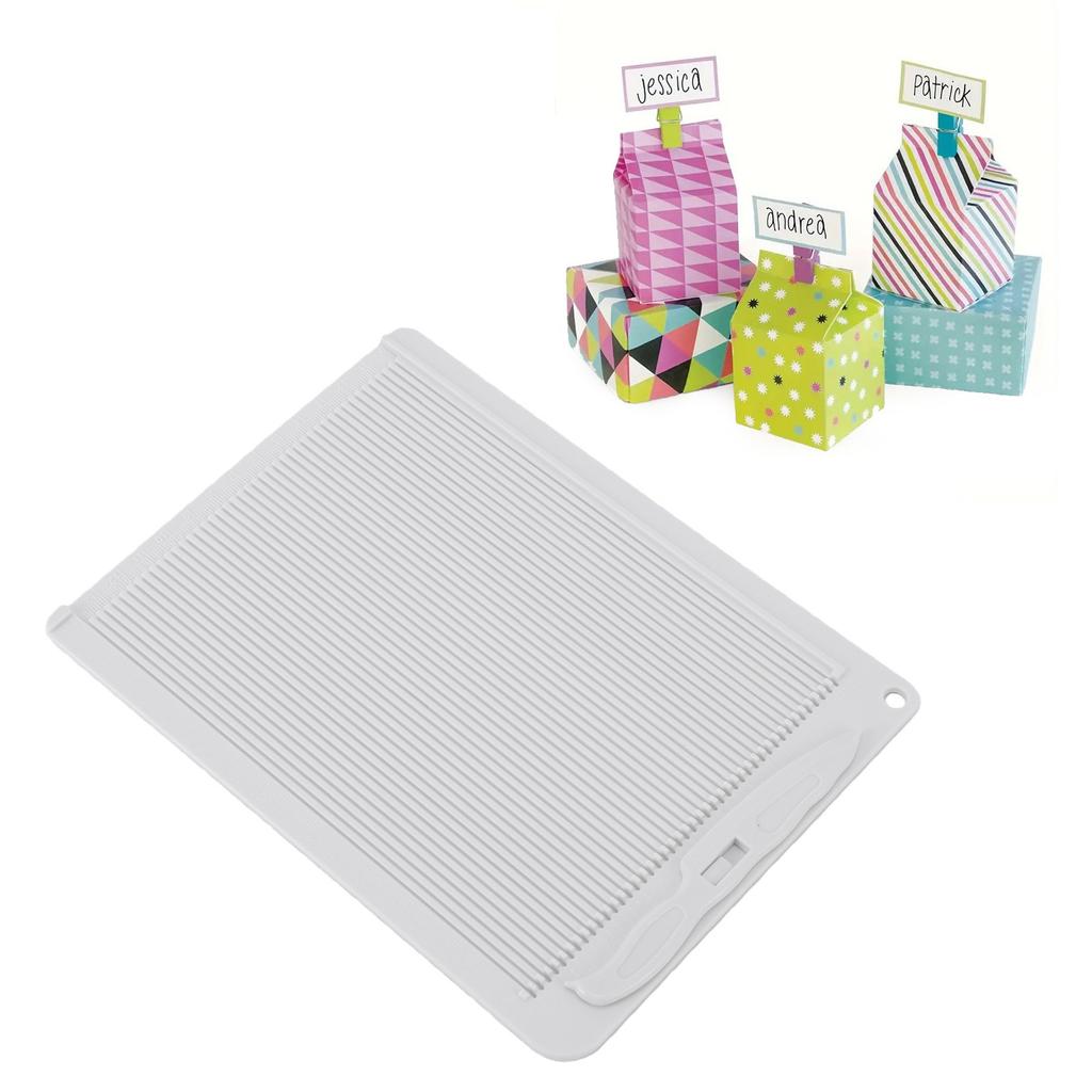 Paper Scoring Board Multi Purpose Creasing Board for Book Cover Envelope Scrapbooking Card Making White