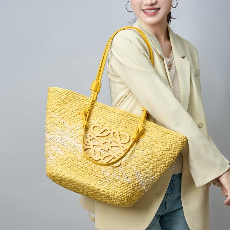 Geantă de damă de înaltă calitate, din paie împletite, de mare capacitate, pentru vară, plajă, vacanță la mare, de umăr, de mână, din rafie împletită