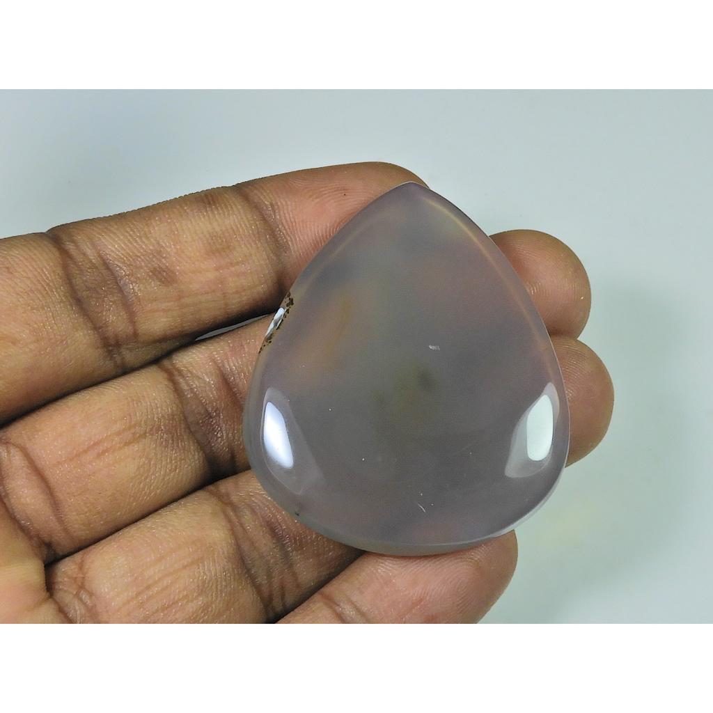 103Cts. Natural Botswana Agate Pear Cabochon Loose Gemstone 38X48X06 MM SK-4080