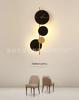 Nordic High-end Iron & Acrylic Clock Light - LED Wall Lamp for Home, Bar, Bedroom & Dining Room, Stylish Decorative Lighting