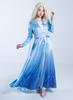 Rochie SCLYX Anna din Frozen, Mâneci Lungi, Albastru Deschis, Cosplay Drăguț cu Anna, Costum Anna pentru Adulți, Damă, Costum de Halloween, Damă, Costum pentru Eveniment #20551
