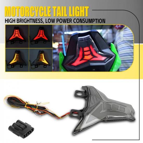Integrated LED Turn Brake Signal Tail Light For Kawasaki Z1000 2013- Smoked