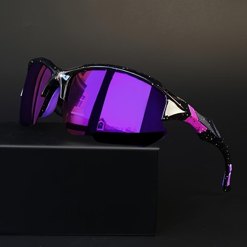 2PCS Fashion Half Frame Sports Glasses Classic Style Star Purple Dream Pink Eyewear