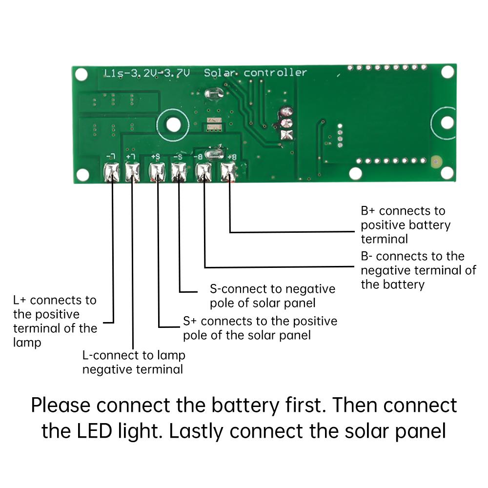 1.1V/1.7V Solar Street Lamp Controller Circuit Board of PIR Human Body Induction Solar Lamp with Remote Control Function