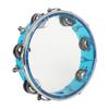 8 Inch Transparent Double Row Jingles Tambourine Handbell Hand Drumwith  Sea Drums Waves Sound Ocean Drum