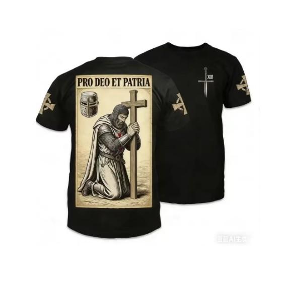 England Knights Templar Warrior United Kingdom UK British Britain MMA Boxing Muay Thai T-shirt Print 3D Unisex Training Gym Fitness Workout Sport