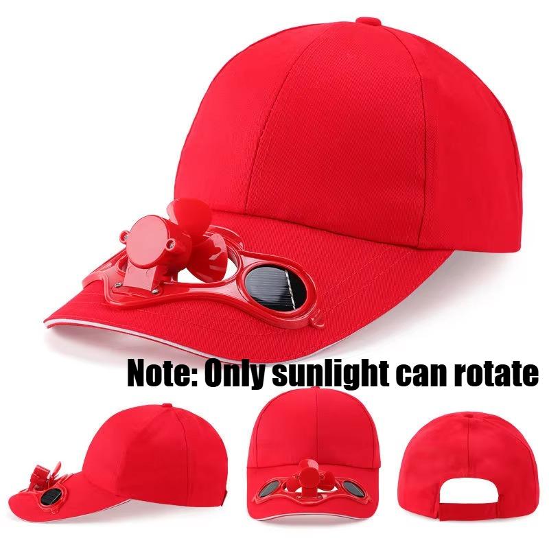 Summer Men Women Sport Outdoor Sun Protection Baseball Hat Cap with Solar Sun Power Cooling Fan Cool Casual Sun Visor Cap