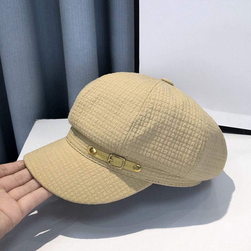 New Octagonal Newsboy Hat Retro Accessories Berets Caps Fashion Designer Buckets Hat Women