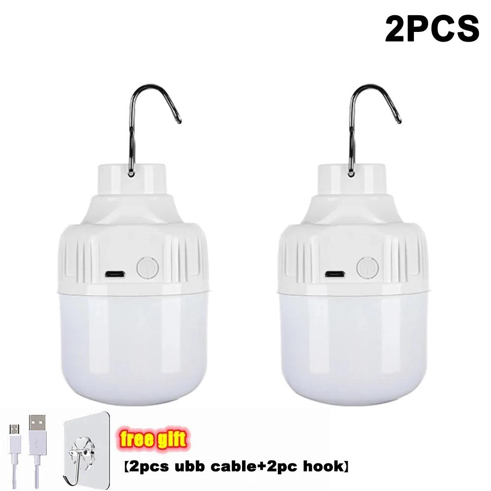 1-10pcs High Power LED Light Portable Outdoor Lamp USB Rechargeable Emergency Lamp Camping BBQ Lamp Search Light Emergency Bulb