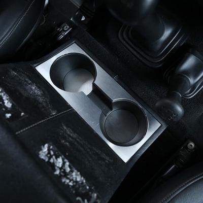 3 Stück Aluminiumlegierung Zentraler Wasserbecherhalter & Matte für Land Rover Defender 04-18