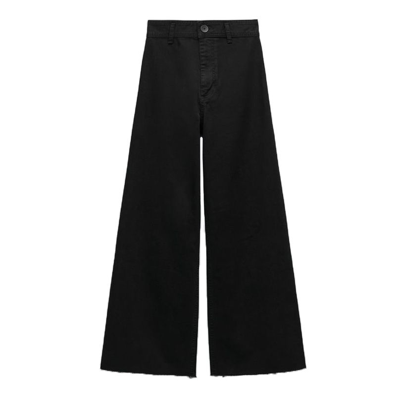 Spring and Summer Nautica Style Straight-leg Silm High Waist Denim