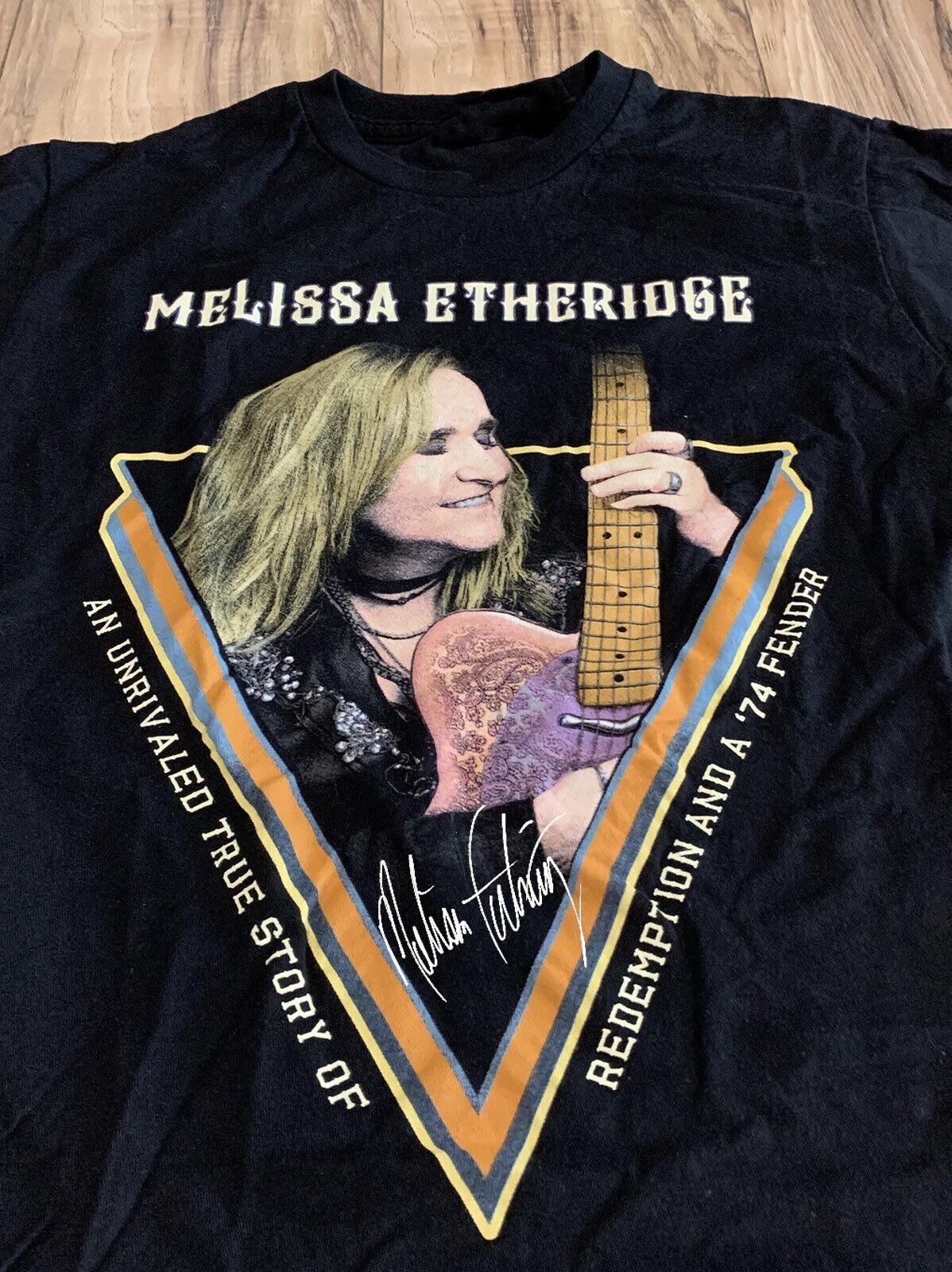 Vtg Melissa Etheridge Live In Concert Cotton Black All Size Unisex Shirt S