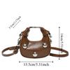 PU Mini Niet-Handtasche Retro Lippenstift-Aufbewahrungstasche Kreative Kleine Umhängetasche Outdoor