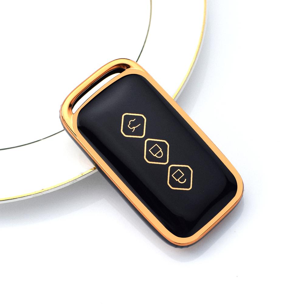 Tpu Flip Car Key Case Cover Shell for Chevrolet Aveo Trax Groove Captiva 2024 Wuling 3 Button Remote Key Keychain Accessories