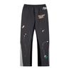Mens High-Quality Cotton Drawstring Waist Streetwear Jogger Pants With Hand-Painted Splatter Graffiti Print
