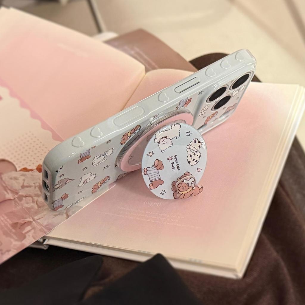 Cartoon Animal Magnetic Phone Case Compatible with iPhone 16, iPhone 17, and iPhone 17 Pro Max