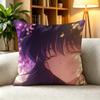 KKagome Higurashi Inuyasha Anime  Pillow Case Square DoubleSided Sofa Cushion Cover Bedroom Bedside Pillow