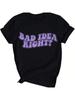 Musikalbum T-Shirt Damen Schlechte Idee Richtiges Shirt Konzert Tour Shirts 90er Vintage Grafik-T-Shirts Fan Geschenke Oberteile