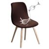 Wasserdichte Diamond-Jacquard-Esszimmerstuhlhusse für Eames und Shell Chairs