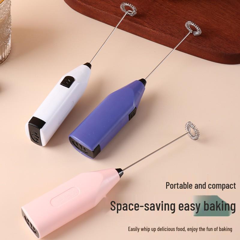 Spumator de lapte portabil fără fir și bătător de ouă - Mini spumator electric de frișcă pentru copt