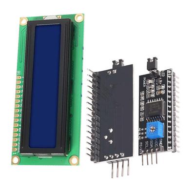 MagiDeal 1602 16x2 Character LCD Display Module White On Blue//Extension High Contrast