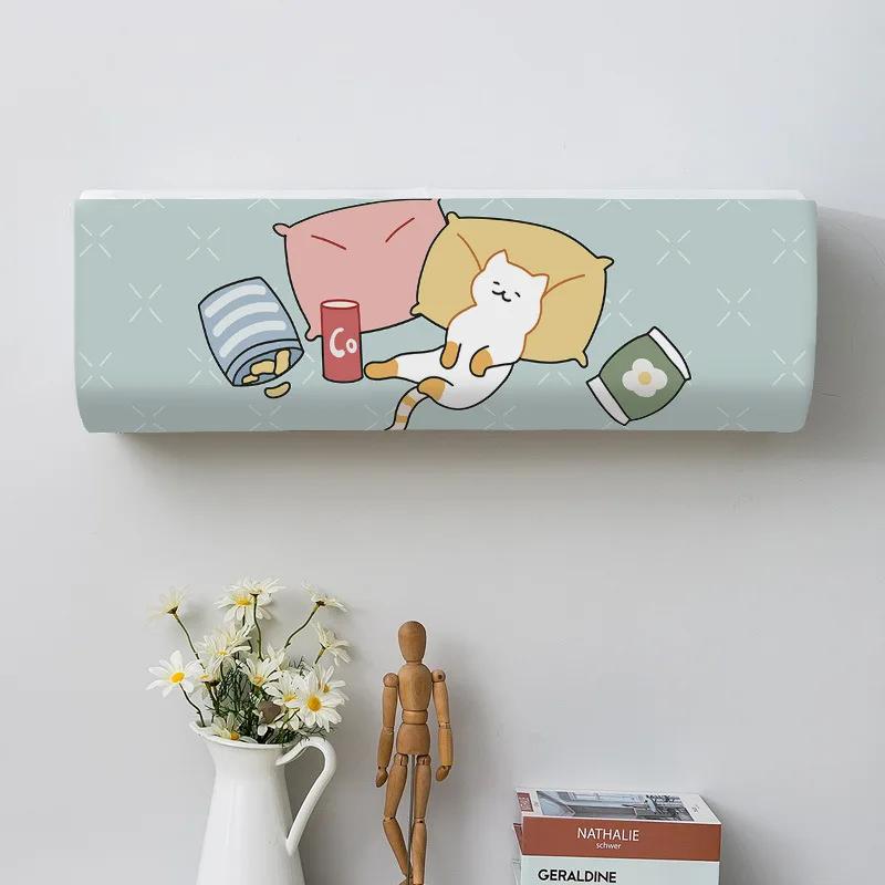 

Эластичный чехол для кондиционера, настенный защитный чехол для кондиционера, пылезащитный декоративный чехол для кондиционера 1HP 80x20x27cm