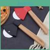 Bamboo Steel Stainless Handle Hatchet Pizza Tool Round Single Baking Wheel