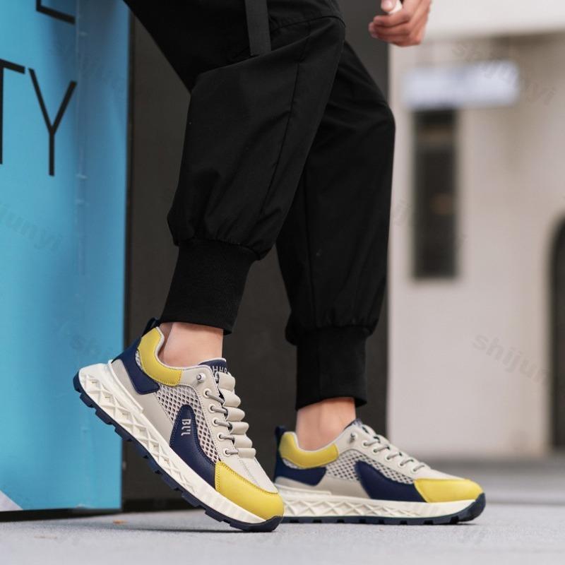 Fashion 2025 Spring New Men's Comfortable Casual Sport Shoes Fashion Thick Sole Versatile Shoes Mesh Breathable Non slip Chunky sneakers