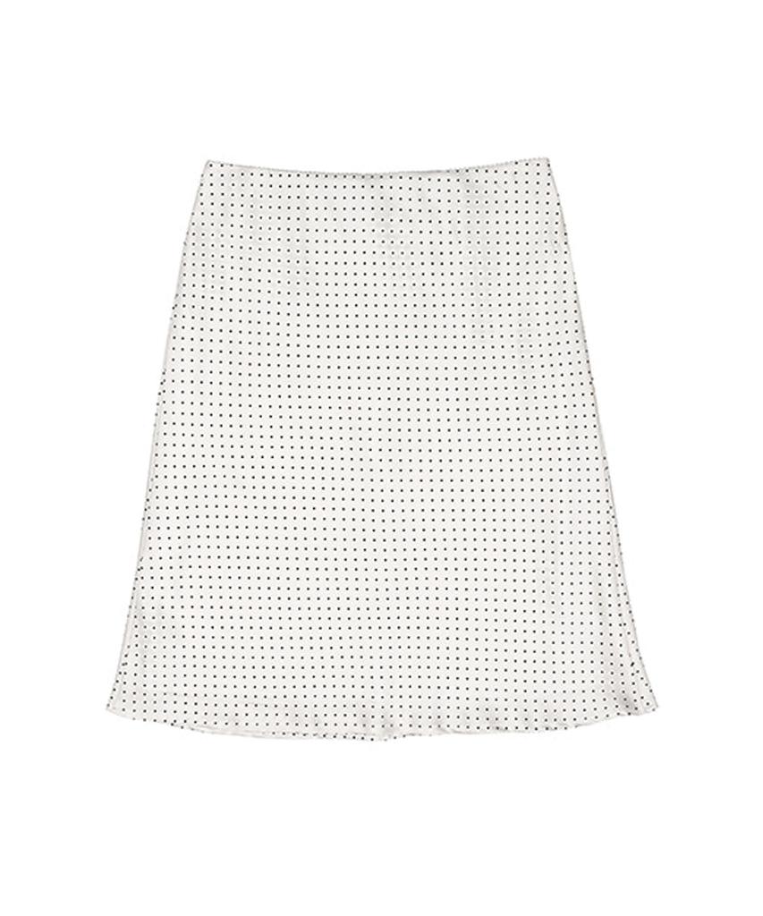 LOTSYOU Lotsyou_Polly Dot Skirt Ivory