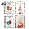Shopping Card Management Book Highland Cow Christmas Organizer, Spiral Bound Storage Book, Durable Greeting Journal Coil Binding Portable Album