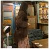 A sweet "Dry Rose" early autumn new French dress women's thin temperament + cardigan