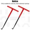 2 Pieces Exhaust Spring Puller Tool - PSLER Universal T Shaped Handle Motorcycle Exhaust Spring Hook With Rubber Coating Accessories For Snowmobile,