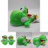 Kvalitní zelené plyšové pantofle pro dospělé Nintendo Super Mario Brothers Yoshi