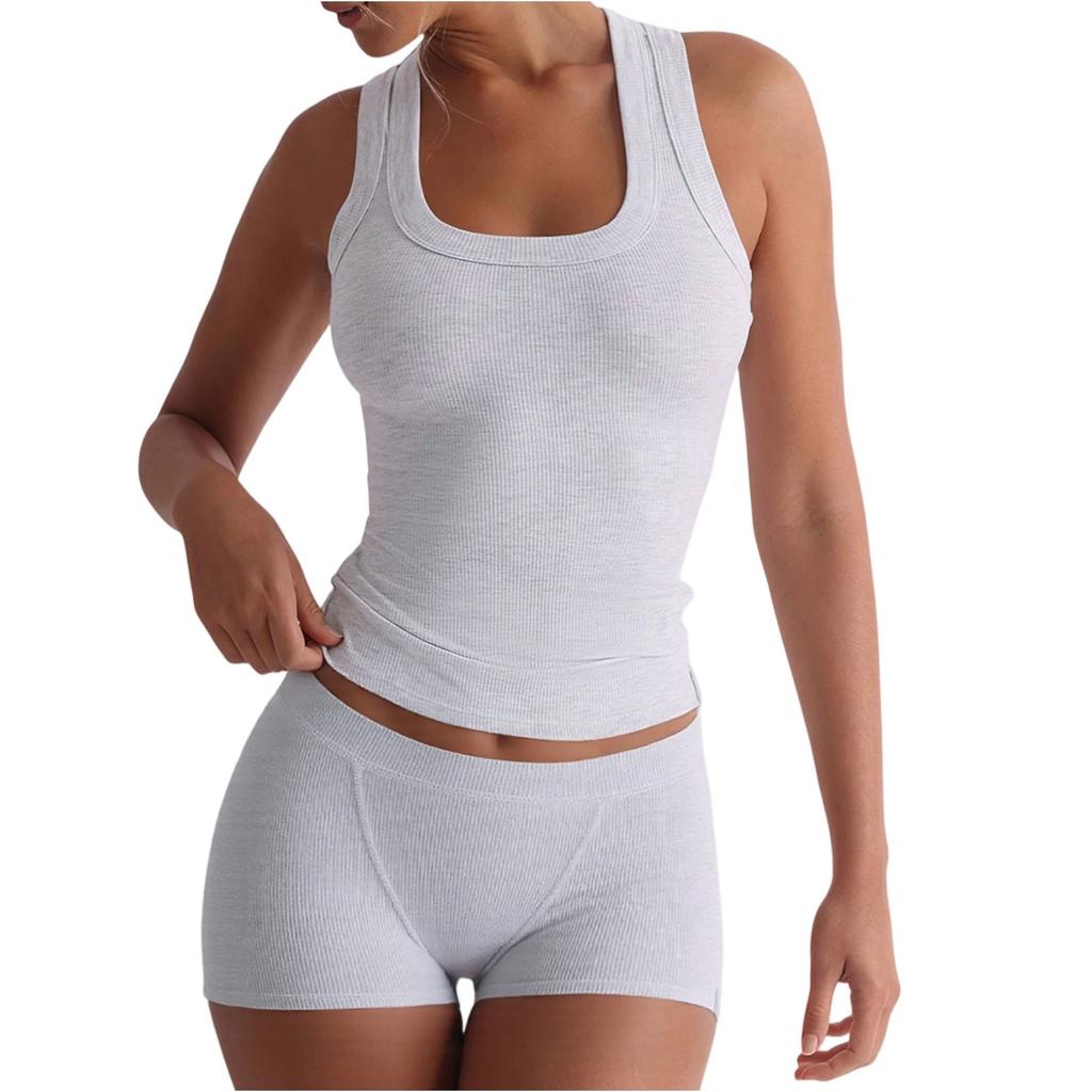 Women's Two Piece Yoga Camisole Casual Suit